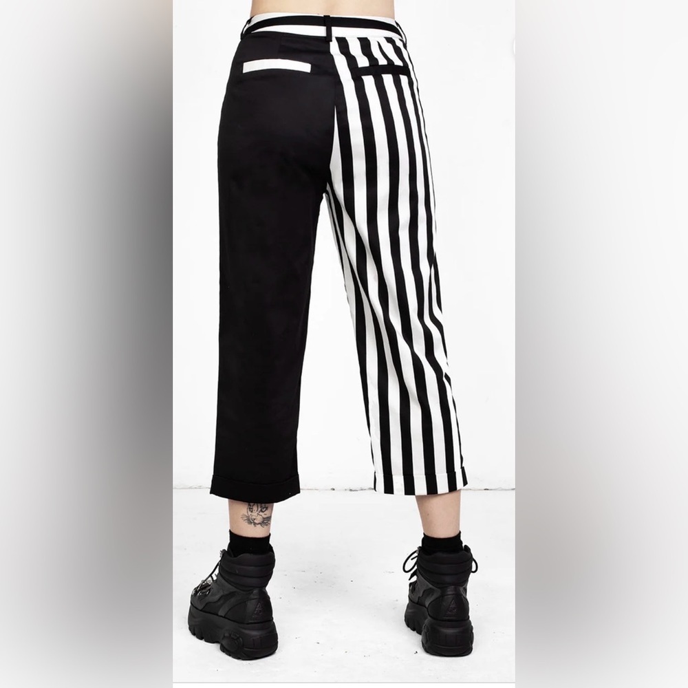 Disturbia Split Stripe Cropped Pants – Size 14 – SOLD OUT Online - Picture 2 of 6